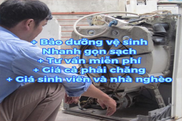 Dịch vụ bảo dưỡng và vệ sinh máy giặt giá rẻ hà nội